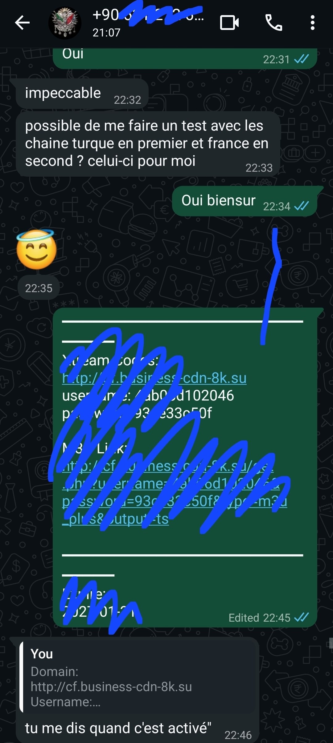 Avis client IPTV France WhatsApp 4